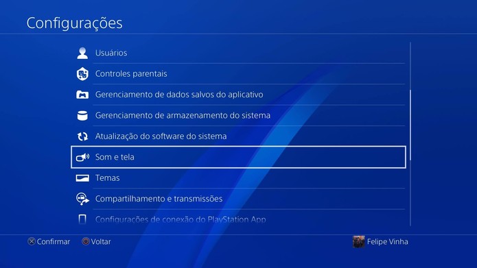 Como rodar os jogos do PS4 em HDR com a atualização do console (Foto: Reprodução/Felipe Vinha)