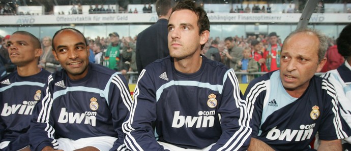 Metzelder, Pepe e Emerson no Real Madrid em 2007  (Foto: Getty Images)