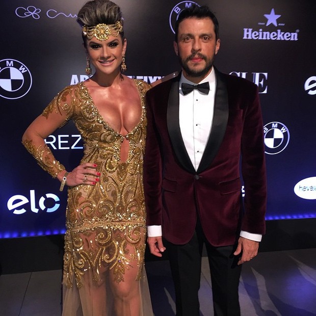 Mirella Santos e Ceará em baile de gala em São Paulo (Foto: Instagram/ Reprodução)