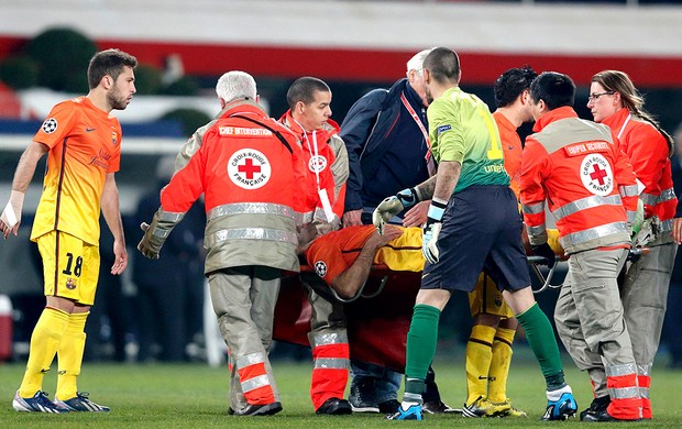 Javier Mascherano lesionado PSG Barcelona (Foto: Reuters)