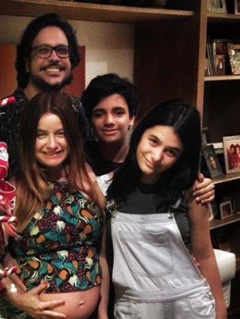 Lucio Mauro Filho com a família (Foto: Reprodução)