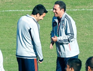 Deco e Luxemburgo Treino Fluminense (Foto: Roberto Filho)