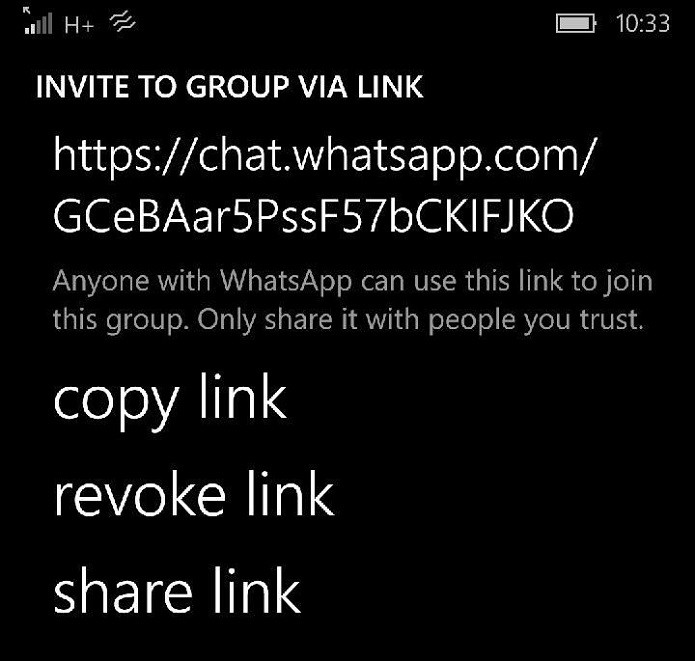WhatsApp poderá ter convites para grupos por meio de links (Foto:Reprodução/MSPowerUser) 