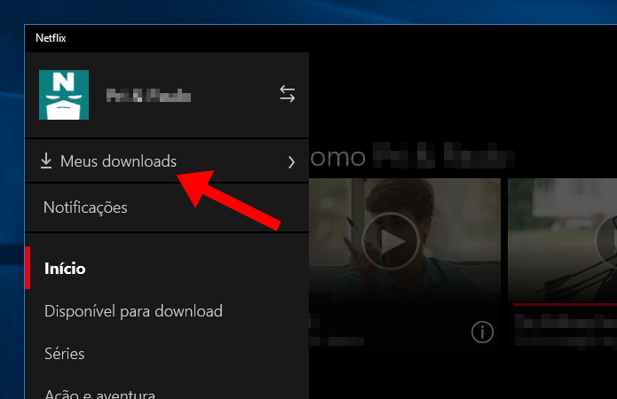 Acesse os downloads realizados (Foto: Reprodução/Paulo Alves)