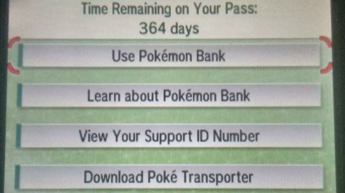 Pokémon Sun e Moon: transfira usando a opção Use Pokémon Bank (Foto: Reprodução / Thomas Schulze)