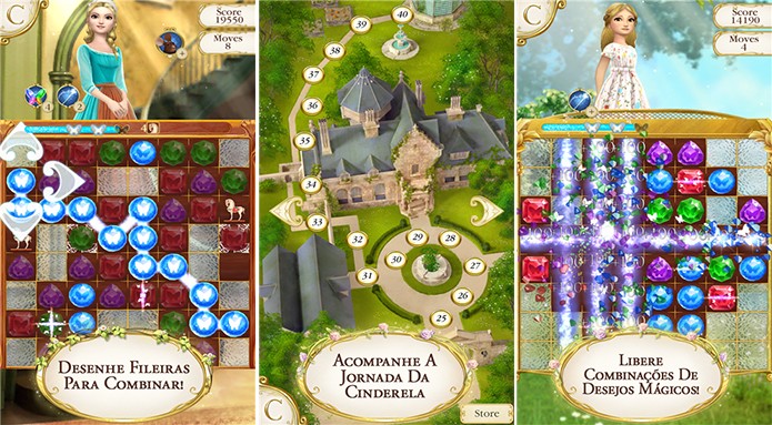 Cinderela Free Fall traz a princesa da Disney em uma nova aventura emocionante (Foto: Divulgação/Windows Phone Store)