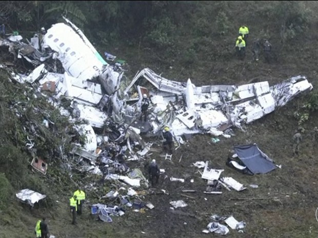 acidente chapecoense_JH (Foto: TV Globo)