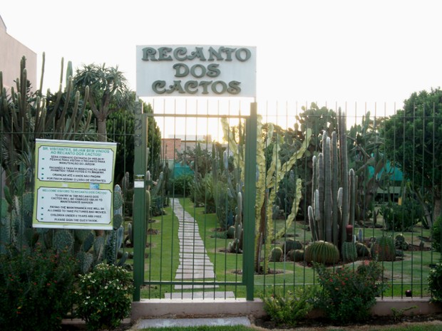 Recanto dos Cactos, em Foz do Iguaçu, pode ser visitado todos os dias da semana; entrada custa R$ 5 por pessoa (Foto: Fabiula Wurmeister / G1)