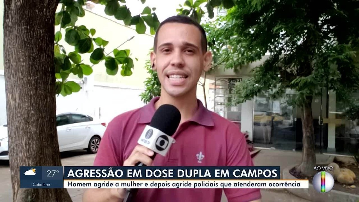 Homem é preso após agredir mulher e atacar policiais que atenderam