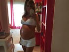 Luisa Mell exibe barrigão de gravidez: 'Parece que vou explodir'