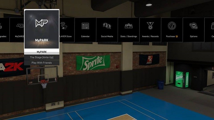 Selecione a opção do MyPark no menu (Foto: Reprodução/Thiago Barros)