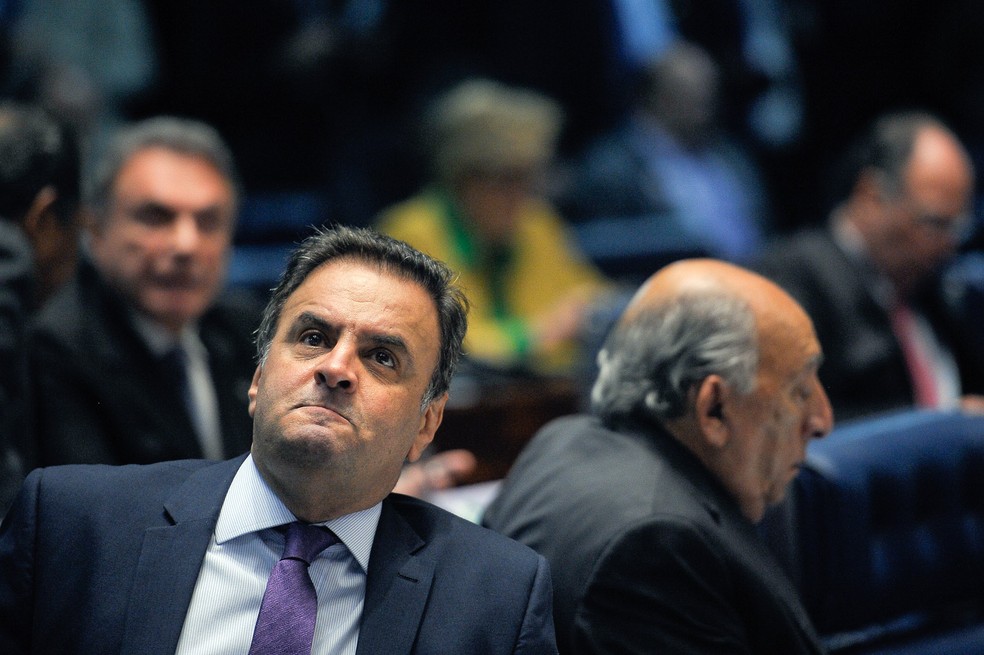 O senador afastado Aécio Neves (PSDB-MG) (Foto: Pedro França/Agência Senado)