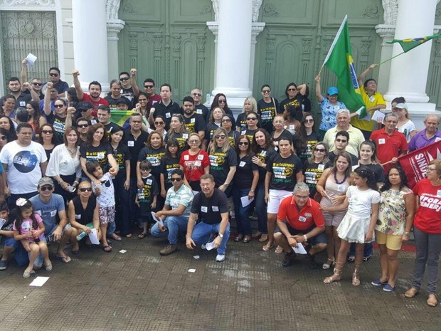 Advogados do Ceará protestam contra proposta de reforma da previdência: ataque a direitos fundamentais (Foto: OAB/Divulgação)
