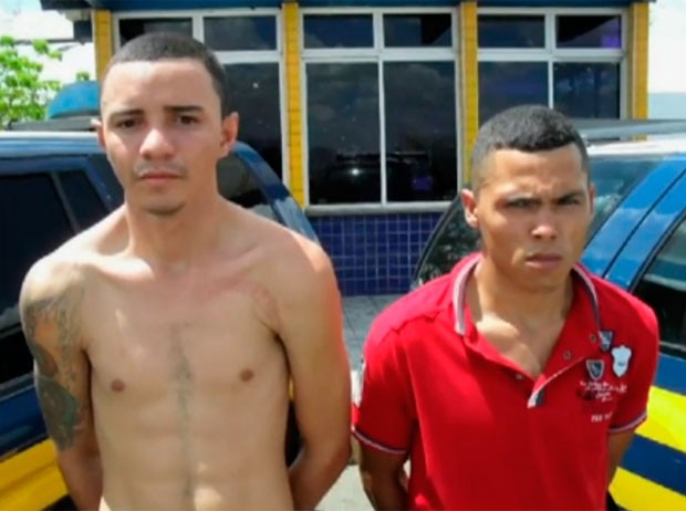 'Diego Branco' e 'Senhor' foram presos no Ceará (Foto: Reprodução/TV Verdes Mares)