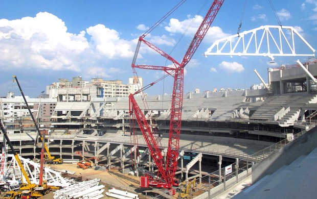 Obras da Arena Palestra (Foto: Diego Ribeiro / Globoesporte.com)