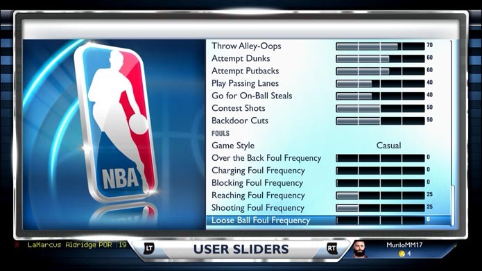 NBA 2K14: como personalizar as regras e dificuldade do game (Foto: Reprodução/Murilo Molina)