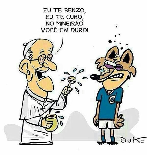 Zoações pela eliminação do Cruzeiro