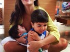 Juliana Paes posta foto de manhã de Natal com os filhos