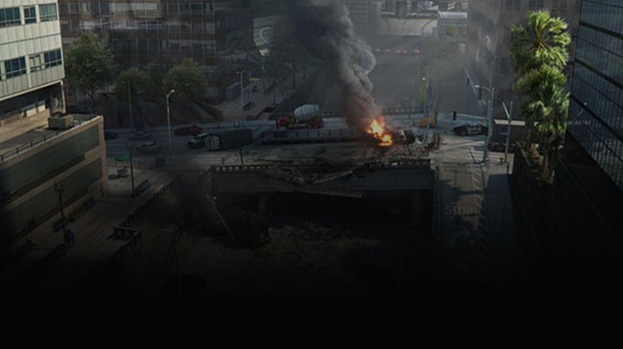 Suposta imagem de Battlefield Hardline mostra confronto urbano e carros de polícia incendiados (Foto: koenv.com)