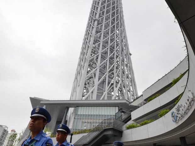 A Tokyo Sky Tree nesta terça-feira (22) (Foto: AFP)