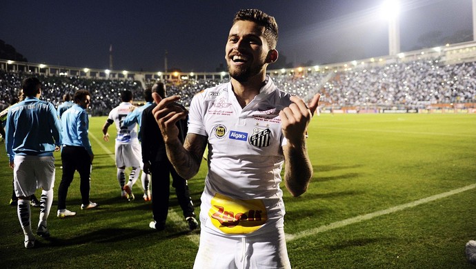Comemoração gol Lucas Lima Santos X São Paulo (Foto: Marcos Ribolli) Comemoração gol Lucas Lima Santos X São Paulo (Foto: Marcos Ribolli)
