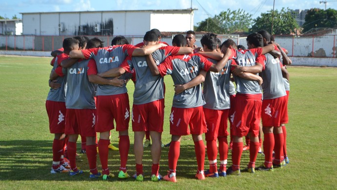 América-RN - jogo-treino - jogadores (Foto: Jocaff Souza/GloboEsporte.com)