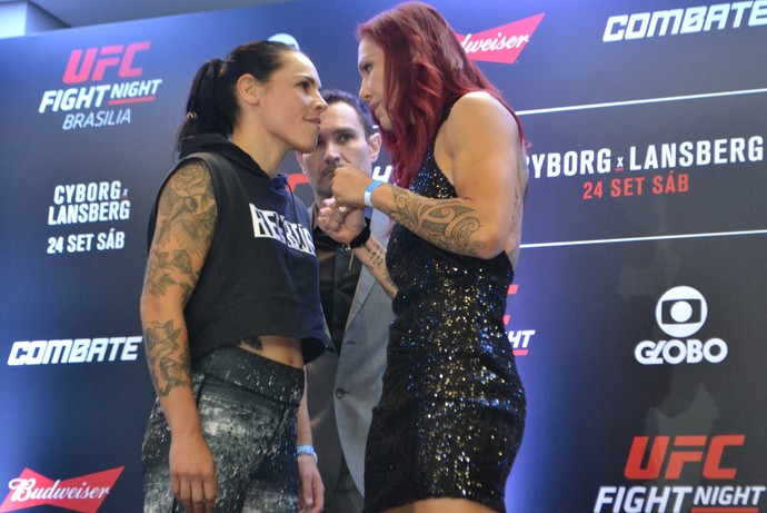 Lina Lansberg x Cris Cyborg UFC Brasília (Foto: Raphael Marinho) Lina Lansberg x Cris Cyborg UFC Brasília (Foto: Raphael Marinho)