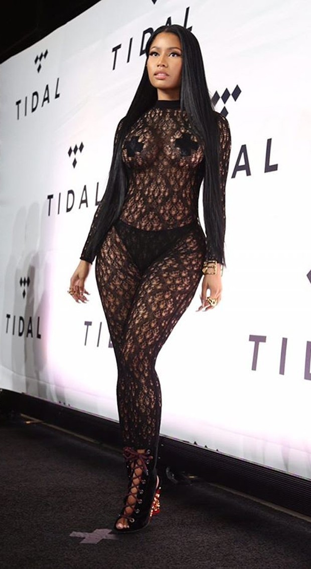 Nicki Minaj e seu look ousado (Foto: Reprodução /  Instagram)