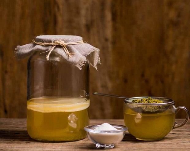 Receita de kombucha de chá-verde com gengibre (Foto: Divulgação / “Fermentação à Brasileira”, chef Ana Luiza Trajano)
