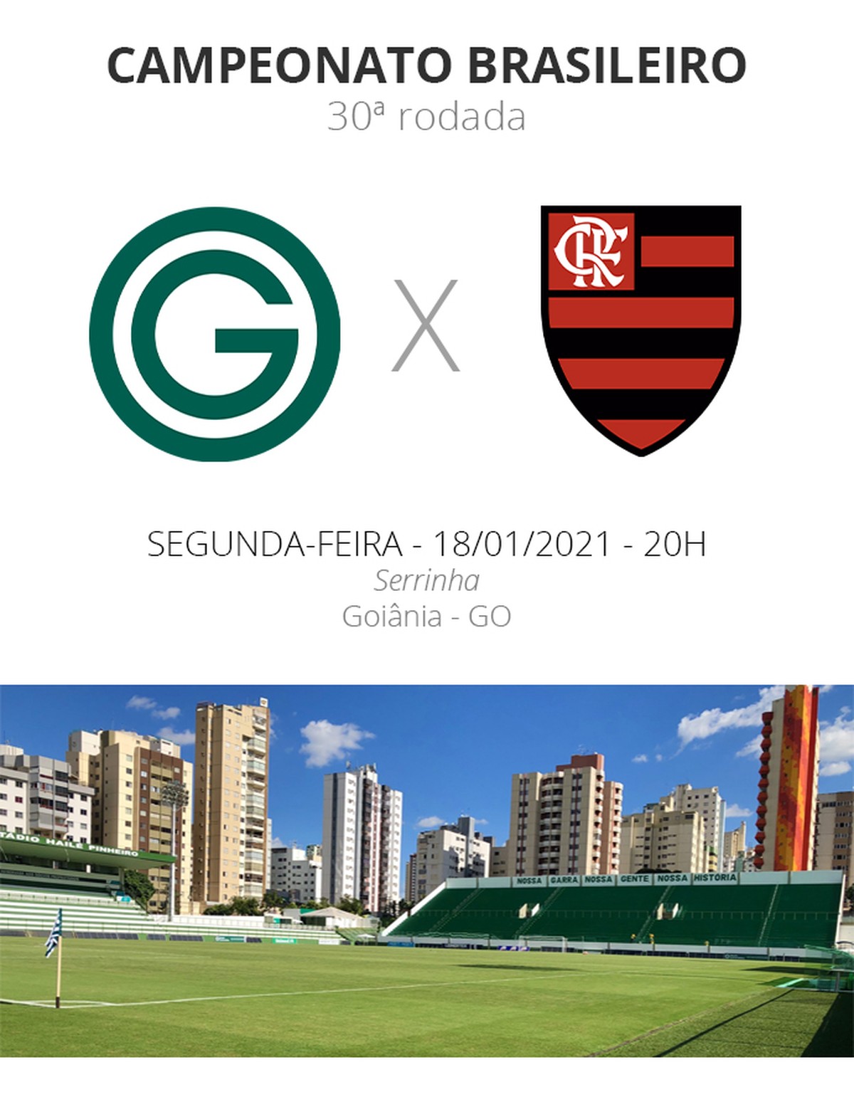 Onde assistir Flamengo e Goiás Brasileirão?