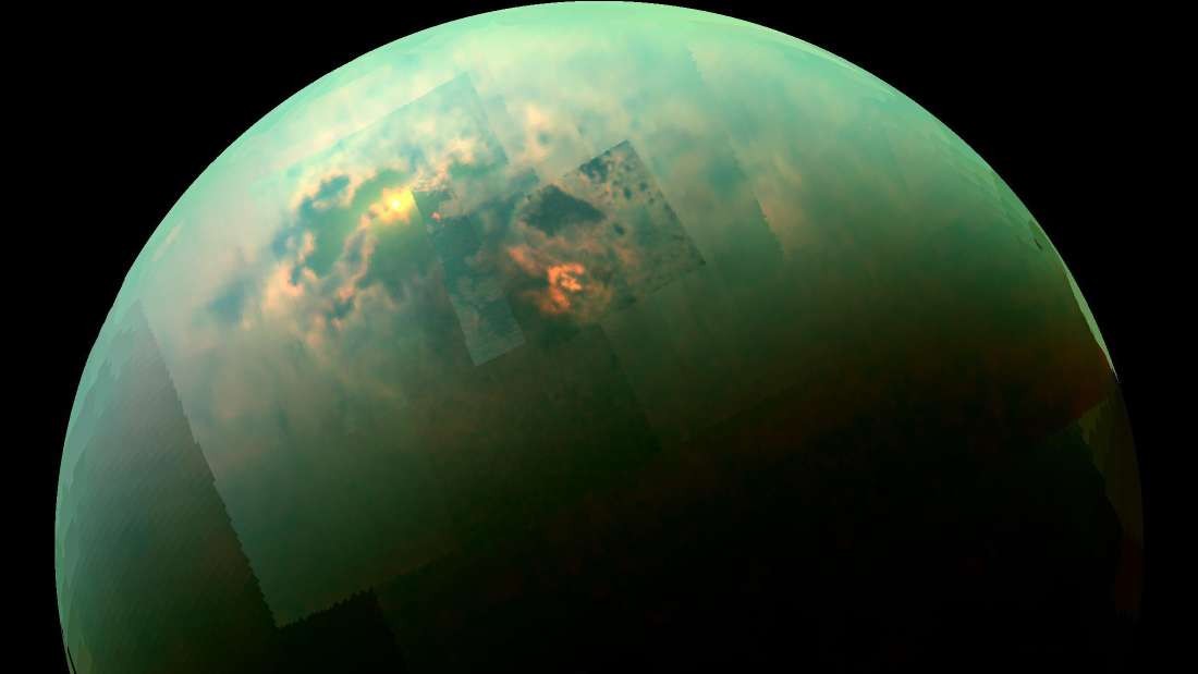 Titã, a maior lua de Saturno  (Foto: NASA)