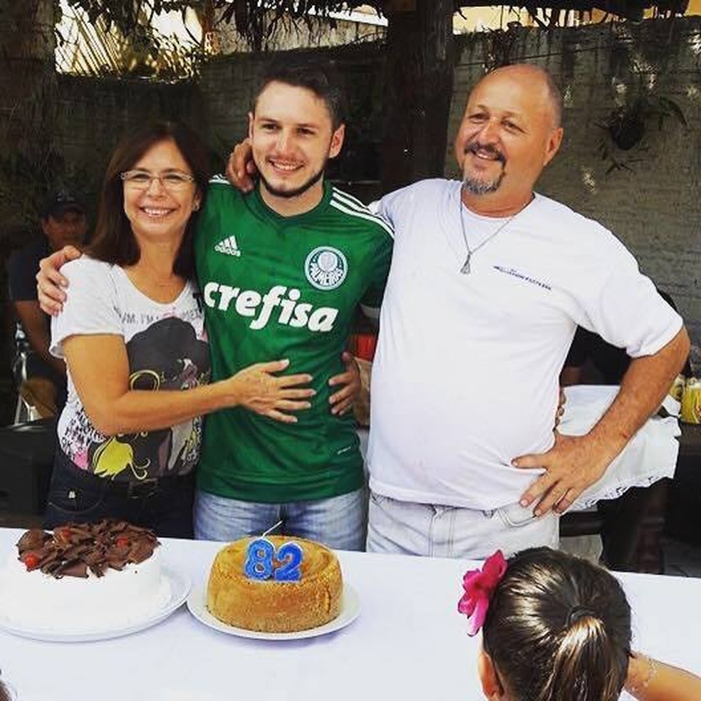 Dely Santos da Silva, Leandro Caetano Nazarin e Edson Roberto Nazarin. — Foto: Arquivo Pessoal