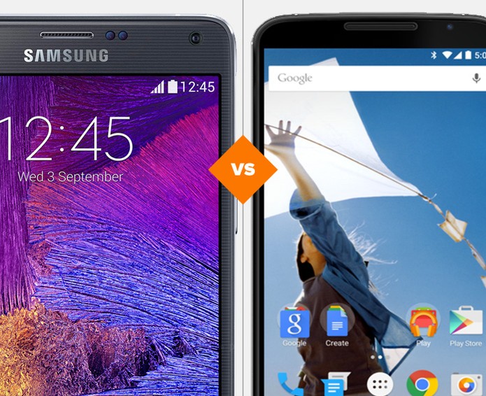 Galaxy Note 4 ou Nexus 6? Descubra quem se sai melhor no comparativo (Foto: Arte/TechTudo)
