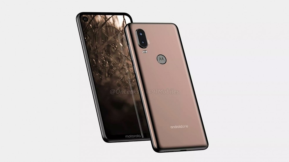 Imagens do suposto Motorola P40 vazaram na internet — Foto: Reprodução/OnLeaks e 91Mobiles