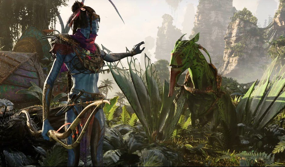 Avatar Frontiers of Pandora recebeu trailer na E3 2021; jogo será lançado no próximo ano — Foto: Divulgação/Ubisoft