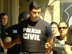 Suposto serial killer, vigilante Tiago da Rocha é transferido para a CPP, em Aparecida de Goiânia, Goiás (Foto: Reprodução/TV Anhanguera)