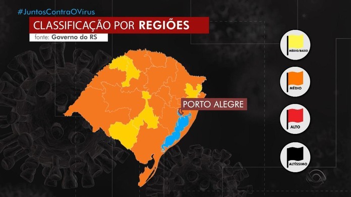 Distanciamento Controlado Altera Cor Da Bandeira Em Duas Regioes Do Rs Lajeado E Uruguaiana Estao Na Area Laranja Rio Grande Do Sul G1