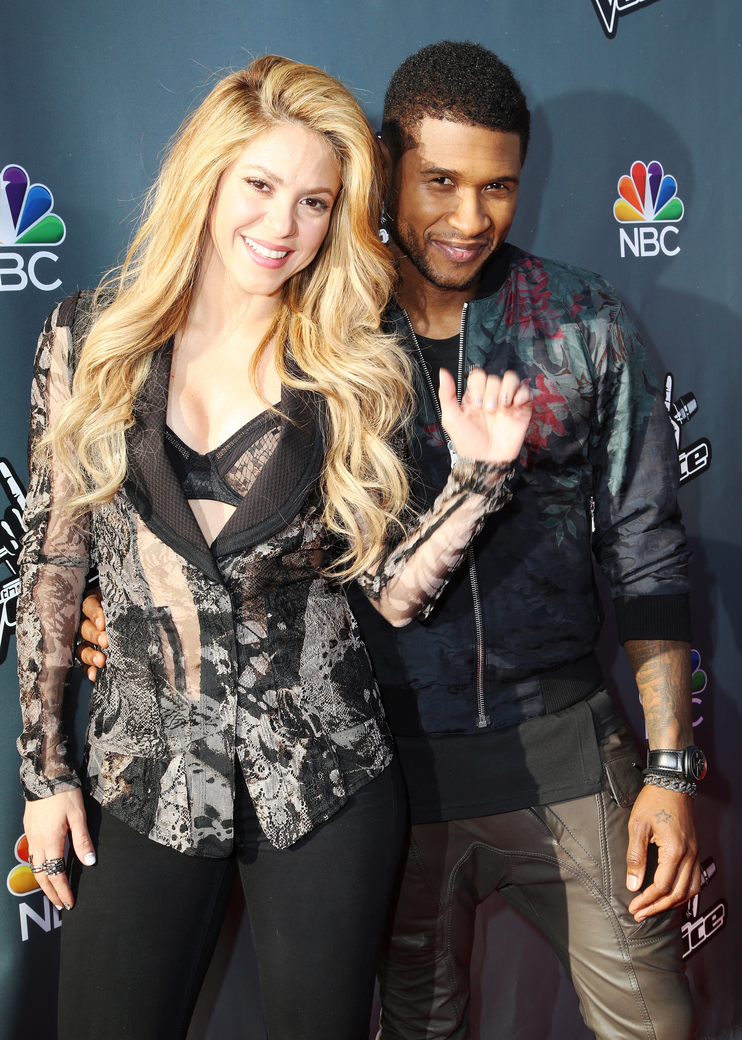 Shakira e Usher (Foto: AP)