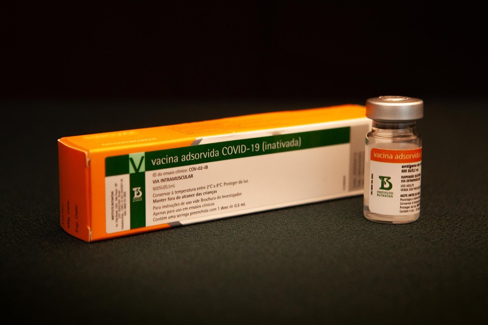 A CoronaVac, vacina contra a Covid-19, é produzida no Brasil pelo Instituto Butantan — Foto: Instituto Butantan/Divulgação