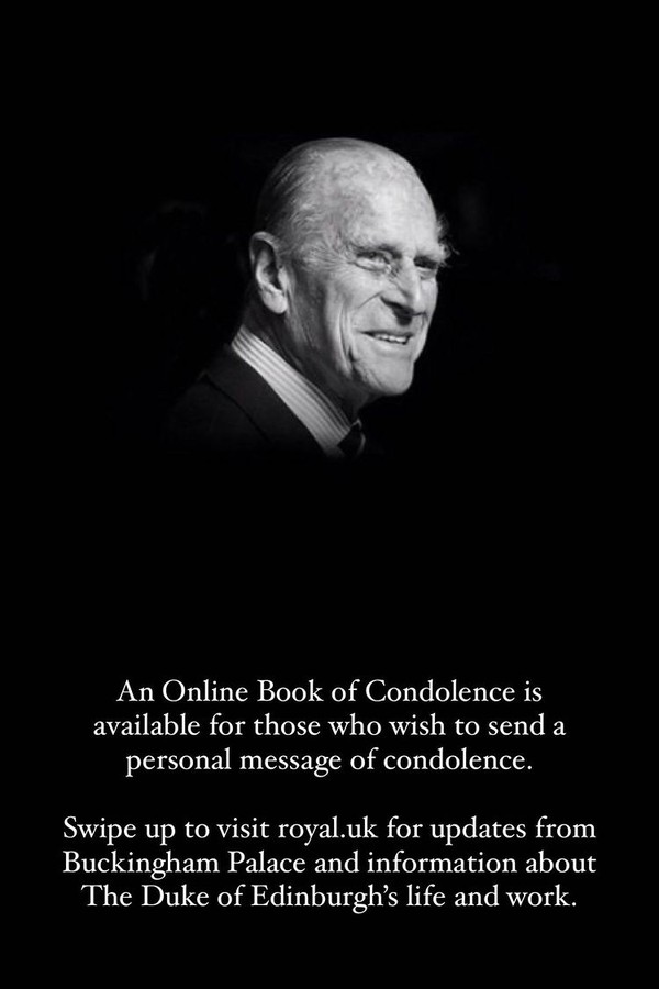 Livro virtual de condolências para o Príncipe Philip (Foto: Divulgação)