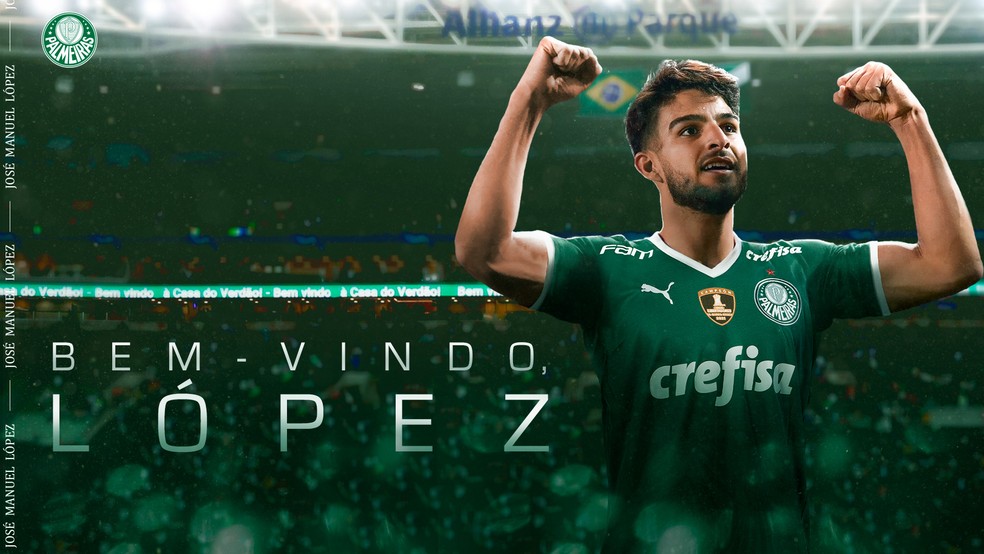 Palmeiras anuncia José Manuel López — Foto: Reprodução