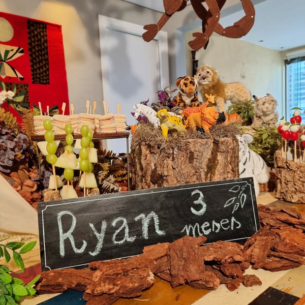 Detalhes da comemoração de 3 meses de Rayan (Foto: Roberta Niemeyer/Divulgação)