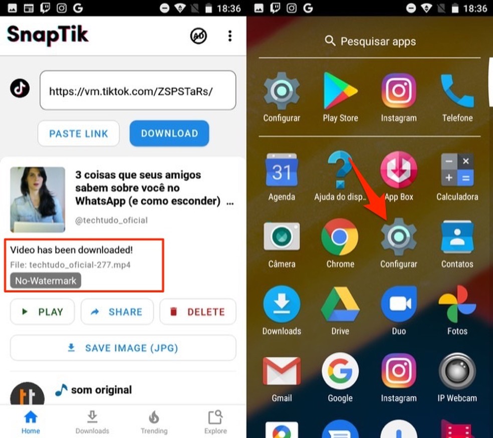 como baixar video do tiktok de tres formas diferentes redes sociais techtudo