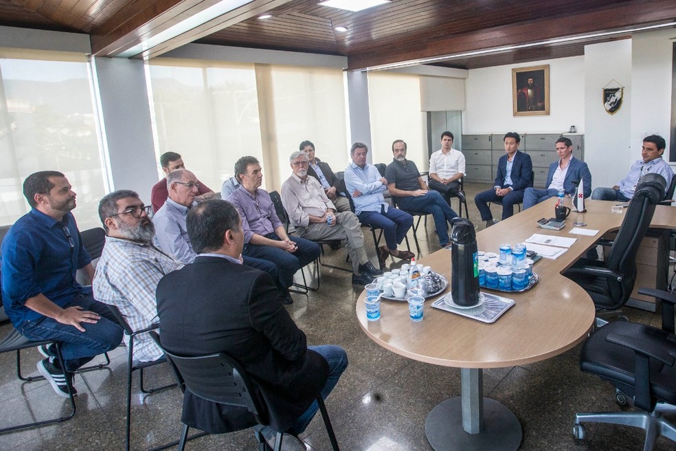 Dirigentes do Vasco se reuniram com representantes da 777 na �ltima semana � Foto: Daniel Ramalho / CRVG