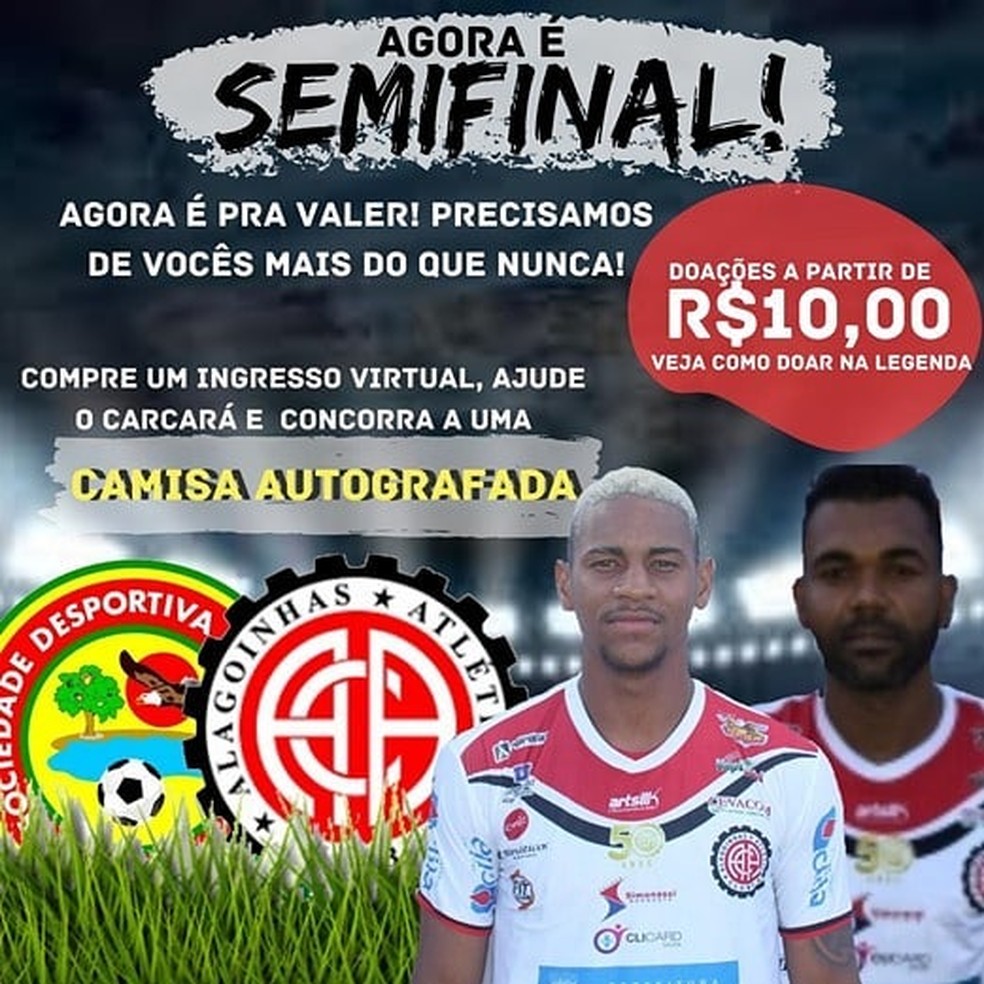 Atlético de Alagoinhas vende ingressos virtuais para semi do Baianão — Foto: Reprodução