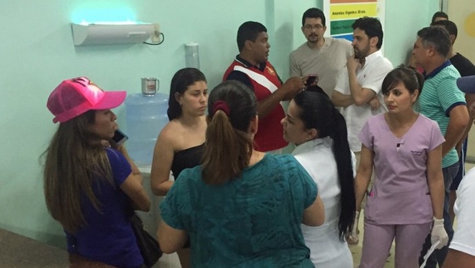 Marta no hospital (Foto: Jean Sousa/Alagoas na Net)