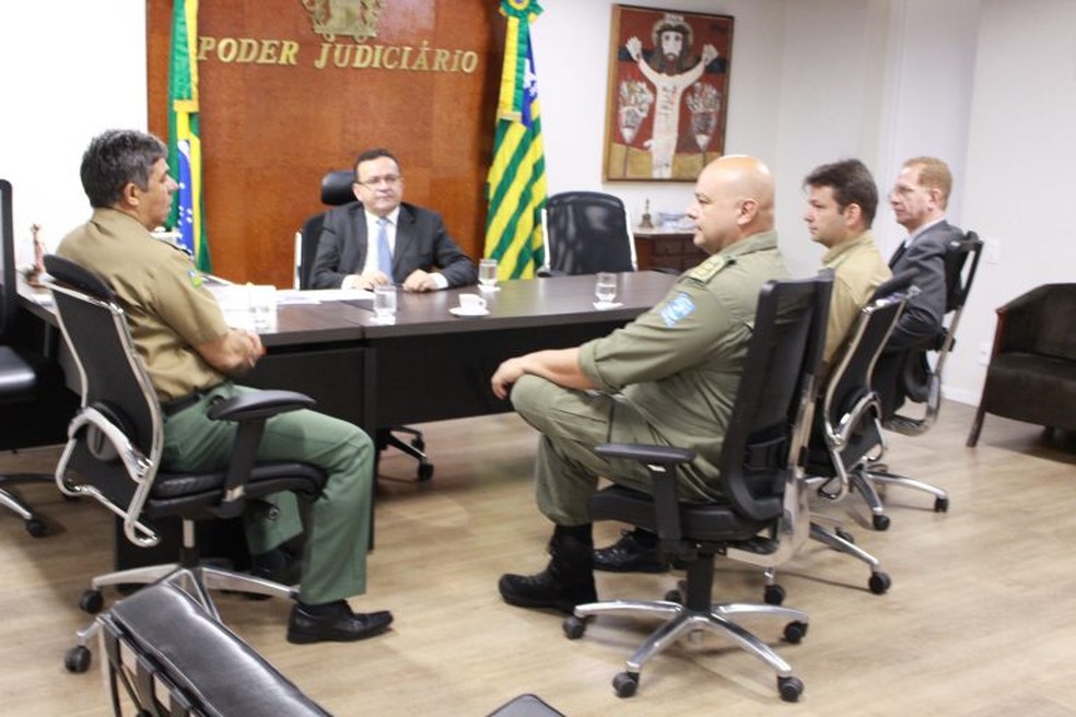 Convênio foi assinado entre TJ e PM — Foto: Divulgação/Tribunal de Justiça do Piauí