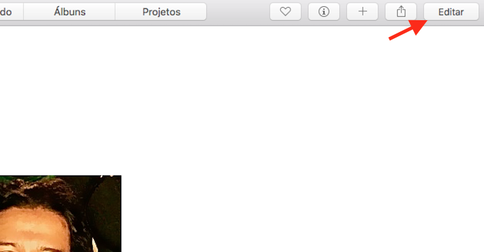 Acessando a ferramenta de edição do aplicativo Fotos do Mac (Foto: Reprodução/Marvin Costa)