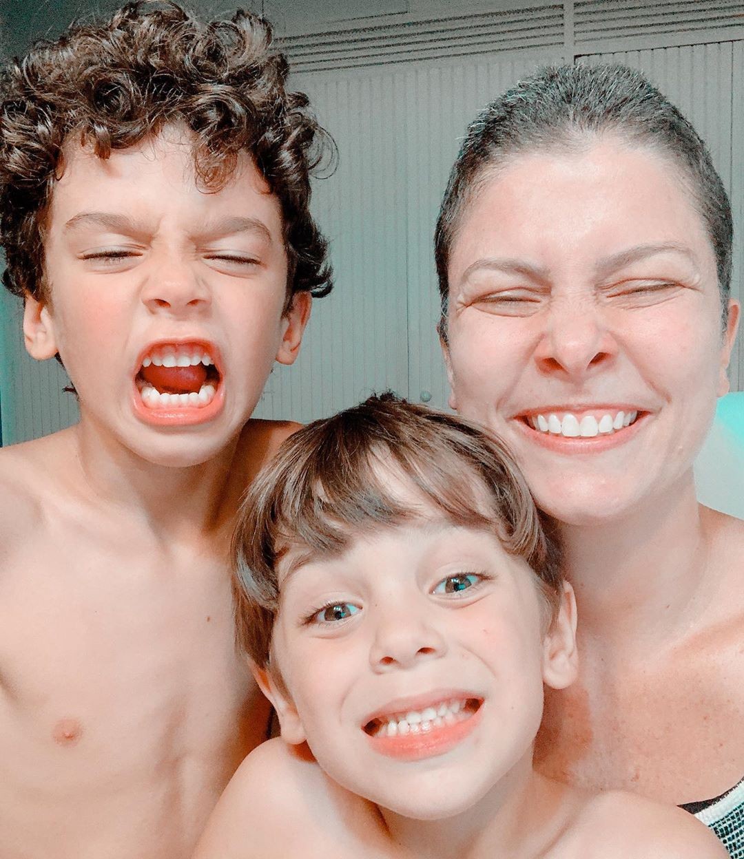 Bárbara Borges e os filhos (Foto: reprodução/instagram)