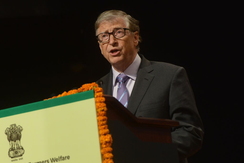 NEW DELHI, INDIA  NOVEMBER 18: American business magnate, Bill Gates clicked at a event in New Delhi. (Photo by K Asif/India Today Group/Getty Images) (Foto: India Today Group/Getty Images)